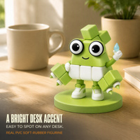 Conception de mascotte amusante en blocs de construction : Ornements 3D, Décoration pour la maison et le bureau, Accessoires de voiture, Figurines en PVC, Boîtes mystères personnalisées