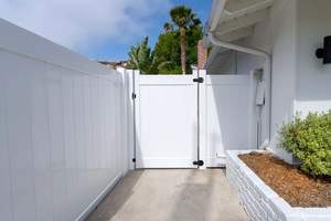 En stock Clôture en vinyle blanc <span class=keywords><strong>de</strong></span> 6 pieds - Commandez aujourd'hui Expédition <span class=keywords><strong>demain</strong></span> avec poteaux <span class=keywords><strong>de</strong></span> 6 pieds - Product Image 5