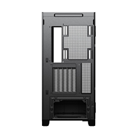 Casing PC Gaming EATX/ATX/MATX kualitas tinggi desain pemandangan laut dengan kaca Tempered OEM USB3.0 kabinet menara menengah desain gantung unik