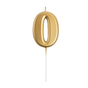 Candele di <span class=keywords><strong>Compleanno</strong></span> Numerate da 0 a 9 Placcate in Oro, in Paraffina Inodore, Ecologiche e Creative, Decorazione per Torte per Bambini, Barrette Pasquali - Product Image 2