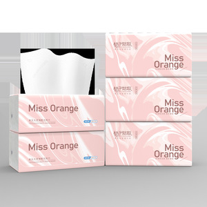 Miss <b>Orange</b> Facial Tissues 480 Sheets 3 Ply Virgin Wood Pulp Household Use - Product Image 4