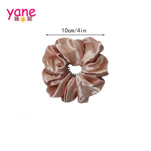 Aksesori Rambut Sarang Burung Wanita, Jepit Rambut dengan Scrunchies Ekor Kuda Satin - Product Image 2