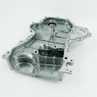 Suku Cadang Mobil kualitas tinggi penutup pompa oli rantai waktu Assy 21350-03051 untuk Hyundai Kia Truck Sonata Model bahan Aluminium