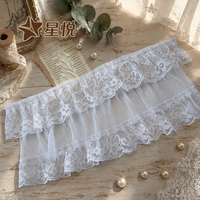 Logo du fabricant, dentelle textile, accessoires en dentelle textile, garniture en dentelle, dentelle brodée pour robe d'enfant