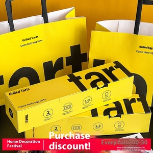 Dập nổi gấp miễn phí trứng Tart hộp dày thương mại cao cấp TAKE-out tấm <span class=keywords><strong>2</strong></span> hoặc 4 miếng cho bao bì thực phẩm carton - Product Image 6