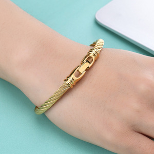 Bracelet tressé unisexe en acier inoxydable, style câble, pour usage quotidien, tendance, transfrontalier Europe-Amérique - Product Image 2