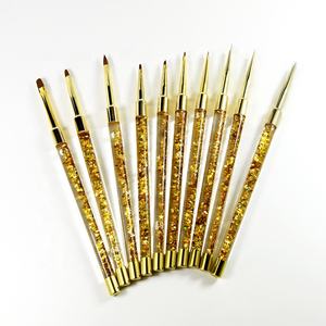 Di alta qualità internazionale di dimensioni Kolinsky Glitter per capelli Glitter spazzola per unghie OEM <span class=keywords><strong>colori</strong></span> sabbie mobili manico in acrilico - Product Image 4