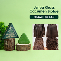 Sabun Sampo Herbal Daun Usman Grass Arborvitae Alami dengan Minyak Biji Jarak untuk Memperkuat, Mengontrol Minyak, dan Meningkatkan Volume Rambut