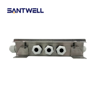 Boîtier de jonction Santwell JBG-8 en acier inoxydable 304 IP67 pour 6 cellules de pesage, boîtier de sommation de tension analogique pour pont-bascule, garantie 1 an