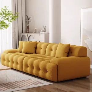 Nút chần sợi vòng Bọc Sofa đặt 3D vải vật liệu mới Hiện Đại I hình bọt sofa