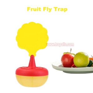 Restaurant-Küche Solider Kunststoff Stark Klebender Tragbarer Tellerfliegenfänger Fliegende Insektenkontrolle Klebrige Fruchtfliegenfalle - Product Image 5
