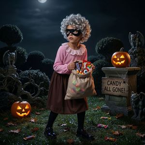 ชุดคุณยายโจร<span class=keywords><strong>โจร</strong></span>สำหรับเด็ก ชุดฮาโลวีนตลกๆ ชุดปลอมตัวคุณยาย ชุดสำหรับวันอ่านหนังสือ ชุดสำหรับงานปาร์ตี้ข้ามพรมแดน ชุดสำหรับการแสดง - Product Image 2