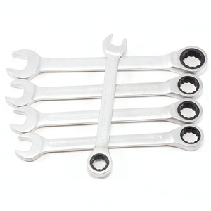 Clé à cliquet combinée de qualité industrielle 8-32 mm métrique OEM à couple élevé pour la réparation automobile et le serrage des boulons et des écrous - Product Image 2