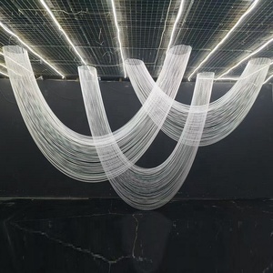 Ciondolo a <span class=keywords><strong>tenda</strong></span> di perle cilindriche in acrilico 2026 per decorazioni di matrimoni, eventi e feste - Product Image 2