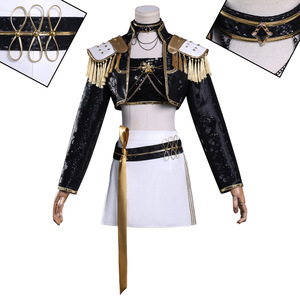 K-POP Versión Negro y Dorado Rumi Cosplay Mirako Anime Set Unisex para Adulto Solo Top Hecho de Poliéster - Product Image 3