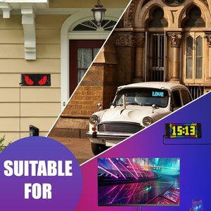 Letrero LED Flexible Programable con Texto Desplazable, Alimentado por USB, Controlado por Aplicación, para Autos, Tiendas y Bares - Product Image 5