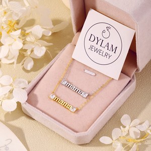 Dylam-collares minimalistas de Plata de Ley 925, collares para el día de la madre - Product Image 2