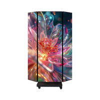 Pantalla LED Plegable Portátil Inteligente a Prueba de Agua para Interiores P2.5, Todo en Uno, para Videos, Películas, Publicidad Digital