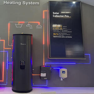 Chauffe-eau solaire fendu à plaque <span class=keywords><strong>plate</strong></span> haute pression de 300 litres 500 litres avec pompe à chaleur - Product Image 1