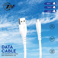 Kabel Data pengisian daya cepat, kabel pengisian daya konektor USB mikro 3.0 ponsel, kabel Data pengisian cepat tipe-c untuk Sansung Huawei
