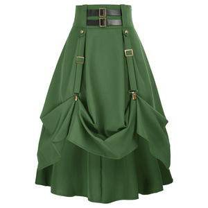 Ropa Medieval, Falda Retro Renacentista, Falda para Festival de Cerveza, Decoración Metálica - Product Image 2