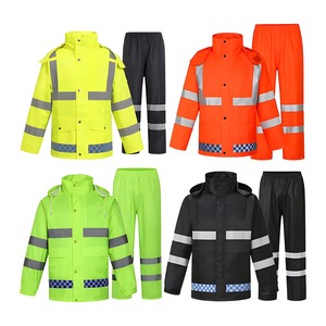 Hot Selling Unisex Motorcycle &amp; Hiking Rain Suit Waterproof Windproof Breathable <strong>PVC</strong> Coated with Hood - Product Image 4