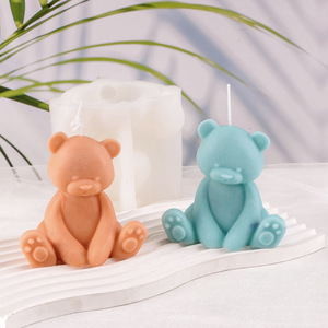 DIY Bear <b>Candle</b> <b>Mold</b> Set Customizable Shape For Valentine'S Day Cake Decorating Handmade Soap Epoxy Resin <b>Molds</b> - Product Image 2