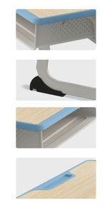 Juego de Escritorios y Sillas Escolares de Madera de Alta Estabilidad con Ranura para Bolígrafo para Escuelas Primarias y Secundarias - Product Image 3