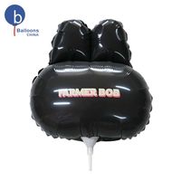 Ballon en aluminium personnalisé en forme de lapin de dessin animé pour fête de Noël et événement promotionnel, jouet publicitaire décoratif