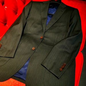 Costume formel pour homme sur mesure, respirant, style italien, mélange de laine, lavable en machine, coupe ajustée, veste et pantalon, tenue de bureau - Product Image 1