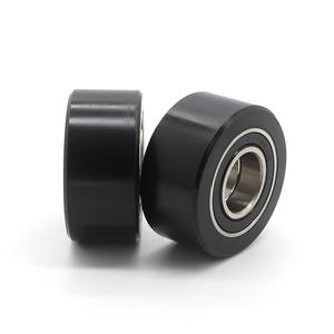 Poulies revêtues de caoutchouc de type plat résistantes aux températures élevées et basses, rouleaux de convoyage en plastique technique spécial - Product Image 2