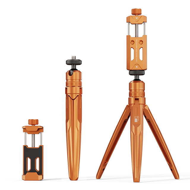 New Design Adjustable Tripod Stand 5 In1 Universal 360 Rotating E10 Magnetic Travel for iphone Holder Aluminium Alloy Holder