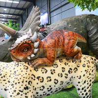 Produits de parc d'attractions, animatronique robotique, bébé pachycephalosaurus réaliste, robot dinosaure, marionnette à vendre