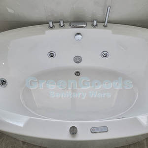 Appartement économique salle de bain 2 personnes <span class=keywords><strong>Spa</strong></span> Massage acrylique baignoire avec robinet - Product Image 3