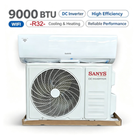Pompe à chaleur R32 Sanys 9000 BTU 1P Inverter, climatiseur split, refroidissement et chauffage, WiFi, pour maison, chambre, bureau, montage mural