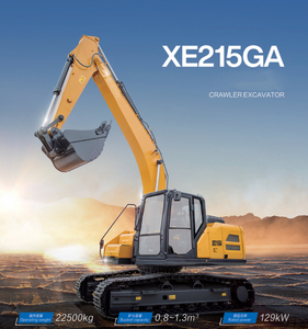 Excavatrice sur chenilles professionnelle de taille moyenne Premium XE215GA de 22,5 tonnes, pelleuse polyvalente fiable pour l'infrastructure mondiale - Product Image 2