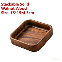 Vaisselle de luxe moderne en bois massif écologique gravée, assiette à dessert, plateau à collation pour les fêtes, service de fruits secs