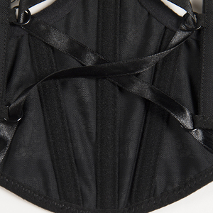 Ladymate ODM/OEM Ceinture Large En Dentelle Brodee Pour Femmes Corset Streetwear Overbust Bandage Waist Trainer Crop Top <span class=keywords><strong>Bustier</strong></span> - Product Image 5