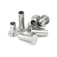 M10 M12 Acier Inoxydable SS SUS AISI ANSI 304 316 316L A2 A4 70 80 Finition Polonaise Plate Rivet Semi Tubulaire DIN7338