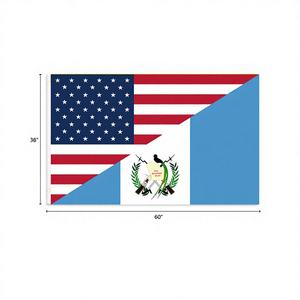 Amérique et Guatemala 3X5FT Rainbow Flag 144PCS/CS Impression numérique Satin Cotton Nylon Polyester Bannières pour affichage - Product Image 1