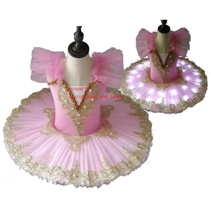 Ecoparty Tutú <span class=keywords><strong>de</strong></span> Ballet Clásico Profesional para Adultos y Niños, Tutú Blanco Tipo Pancake, <span class=keywords><strong>Disfraz</strong></span> <span class=keywords><strong>de</strong></span> <span class=keywords><strong>Bailarina</strong></span> para Fiesta, Vestido <span class=keywords><strong>de</strong></span> Ballet para Niñas - Product Image 1