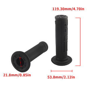 Empuñaduras de manillar Zuqing de goma negra y gris para motocicleta Light Bee, accesorios para bicicleta todoterreno - Product Image 2