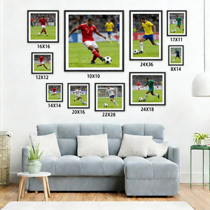Affiche de football lenticulaire 3D Ricky 30x40cm en plastique durable, décoration de vacances et cadeau avec modèles d'affiches 3D, effets de mouvement d'anime - Product Image 4