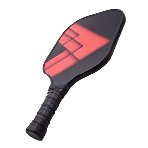 Ensemble de raquettes de pickleball, 2 raquettes, 4 balles, sac à fermeture éclair rigide, équipement de divertissement portable, forme standard, fibre de carbone - Product Image 4