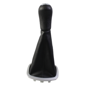 Poignée de levier de vitesse en cuir pour voiture, pour <span class=keywords><strong>Clio</strong></span> <span class=keywords><strong>3</strong></span> Ill 2005-2012 - Product Image 5