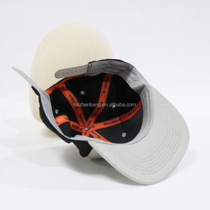 Casquette de baseball ajustable ZZB personnalisée style hip-hop brodée, casquette trucker sportive à 5 panneaux bicolore avec fermeture snapback - Product Image 6