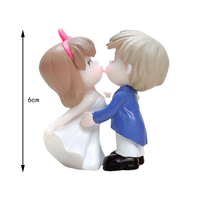 2 Pcs/Set 3d Pvc Wholesale Dancing Lover Figurine Résine Craft Couple Toy Doll Wedding Cake Topper 3d