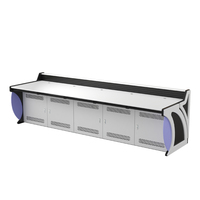 Centre de commande personnalisé en usine Bureau d'opération Poste de travail à affichage lumière LED Mobilier modulaire Bureau design