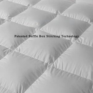 Couette d'été matelassée <span class=keywords><strong>en</strong></span> duvet d'oie taille Queen, 95% duvet d'oie, tissu <span class=keywords><strong>en</strong></span> coton respirant et rafraîchissant, stérilisée et sans odeur - Product Image 3