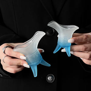 Offre Spéciale tasse impériale dégradée givrée créative gobelet en verre à trois pattes Latte <span class=keywords><strong>whisky</strong></span> bière verre à liqueur - Product Image 3